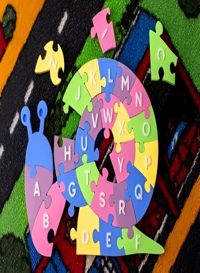 3D CRAFT Alphabet Learning Puzzle for Kids, Snail Shape Design, Plastic Educational Toy, Multi-Colour,Figure Toy - Image 2